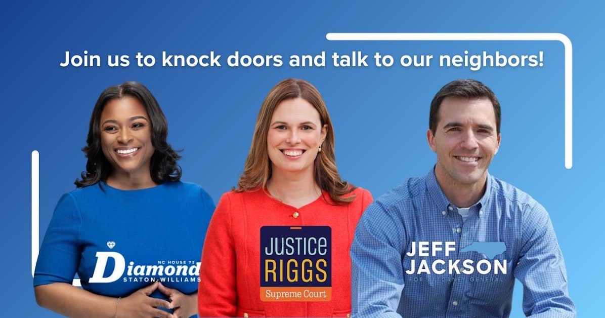 EXCLUSIVE: Canvass with Justice Allison Riggs & Congressman Jeff ...
