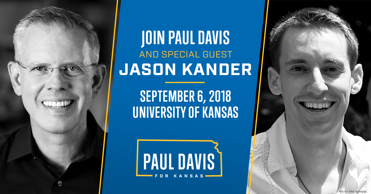 Paul Davis and Jason Kander at KU