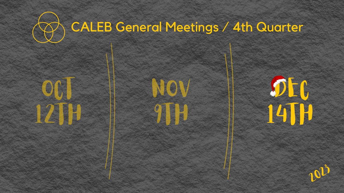 CALEB December General Meeting · Mobilize