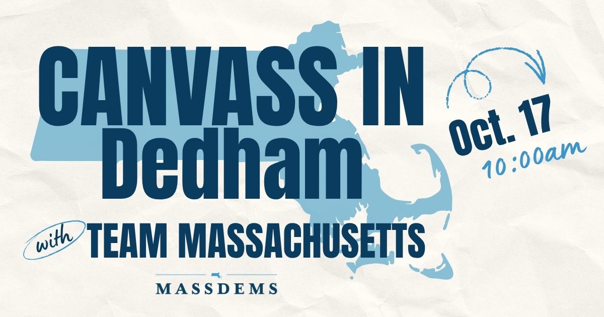Canvass with Team Massachusetts in Dedham! image
