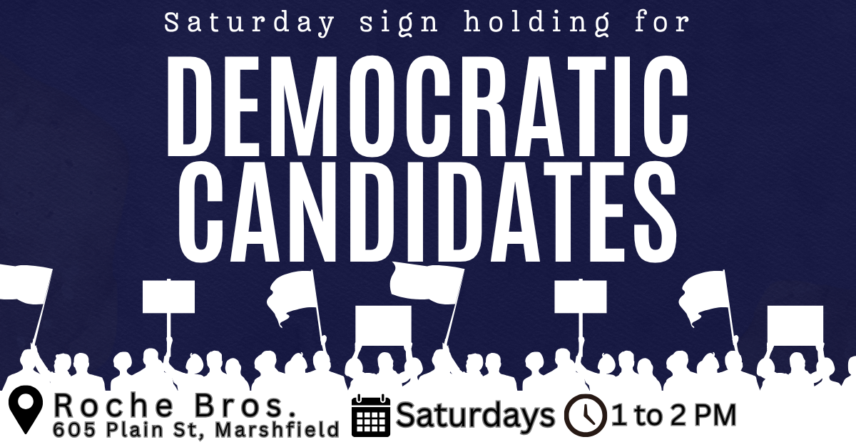 Democratic candidates visibility (Marshfield) image