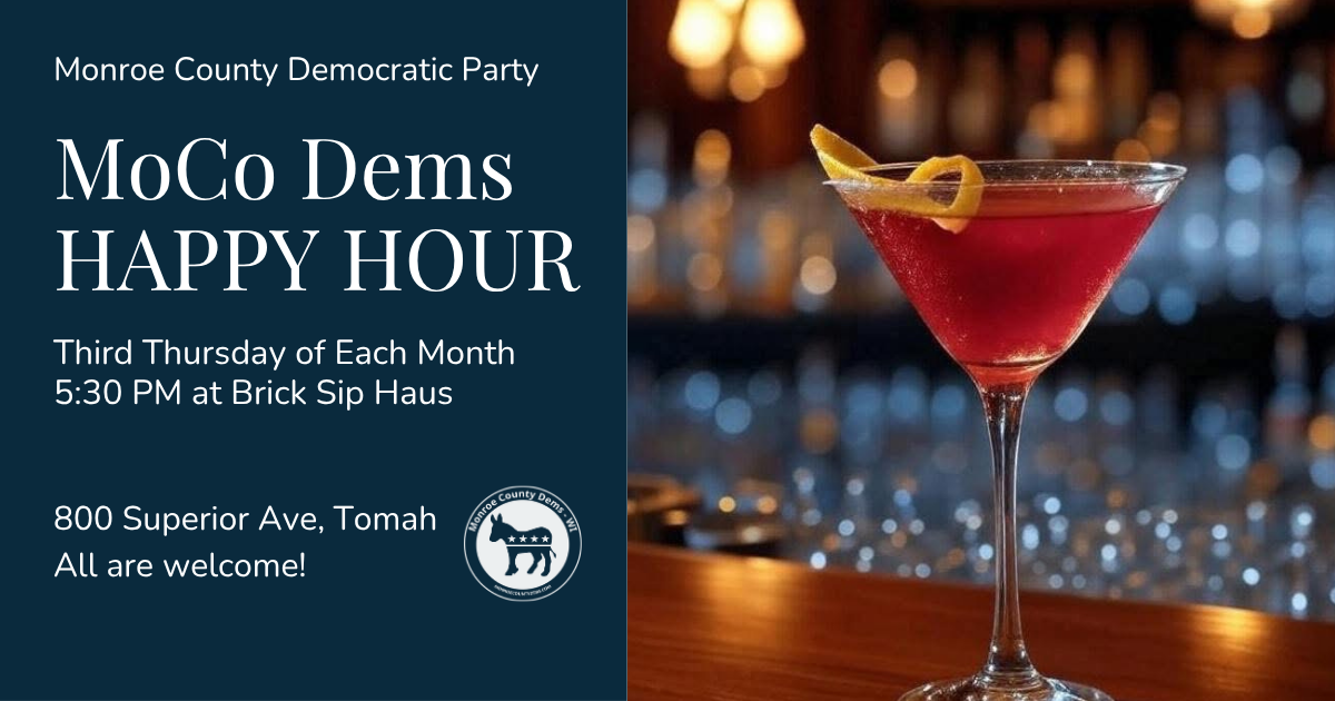 MoCo Dems Happy Hour in Tomah image