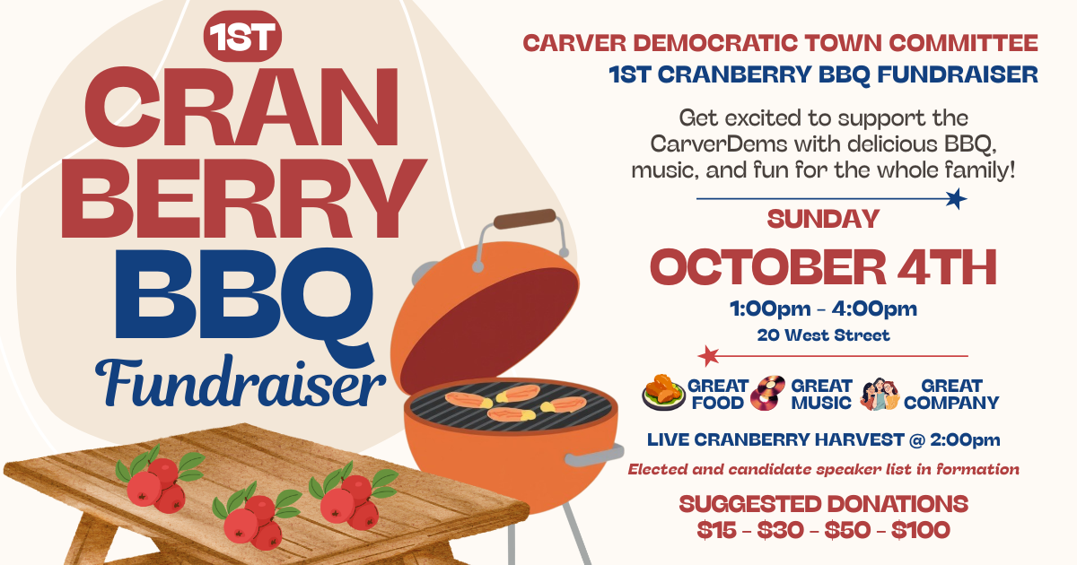CarverDems 1st Cranberry BBQ Fundraiser image