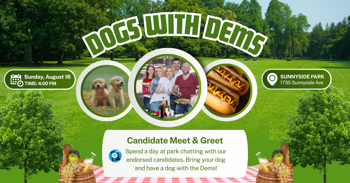Dogs With Dems, Women's Democratic Club Endorsed Candidate Meet & Greet