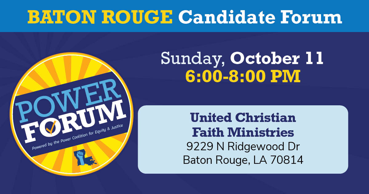 Fall School Boards Candidate Forum Baton Rouge