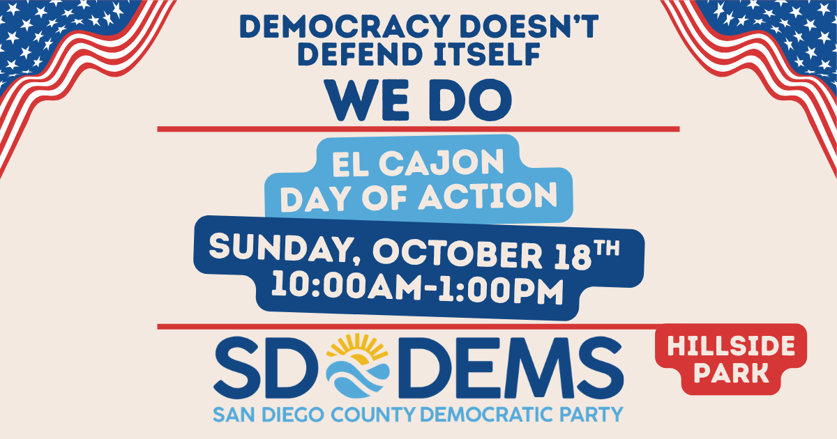El Cajon Day of Action: Get out the Vote for Democrats! image