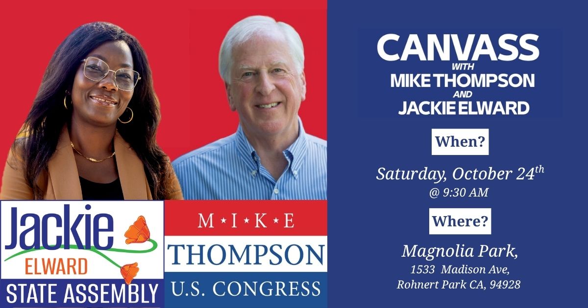 Rohnert Park Canvass for Jackie and Mike! image