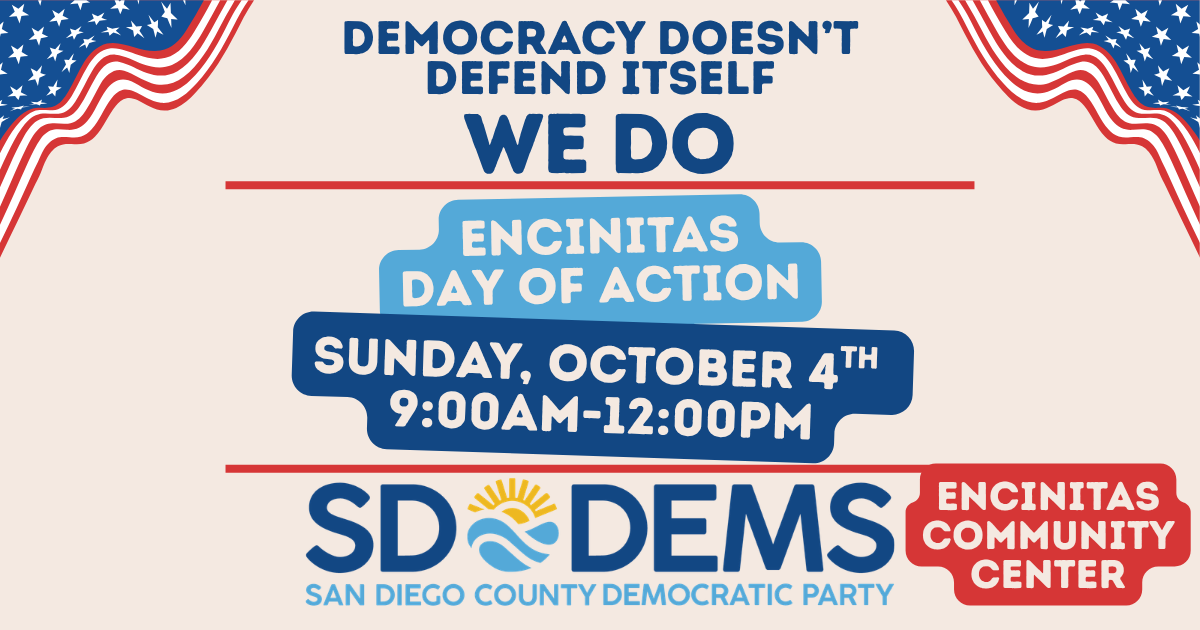 Encinitas Day of Action: Get out the Vote for Democrats! image