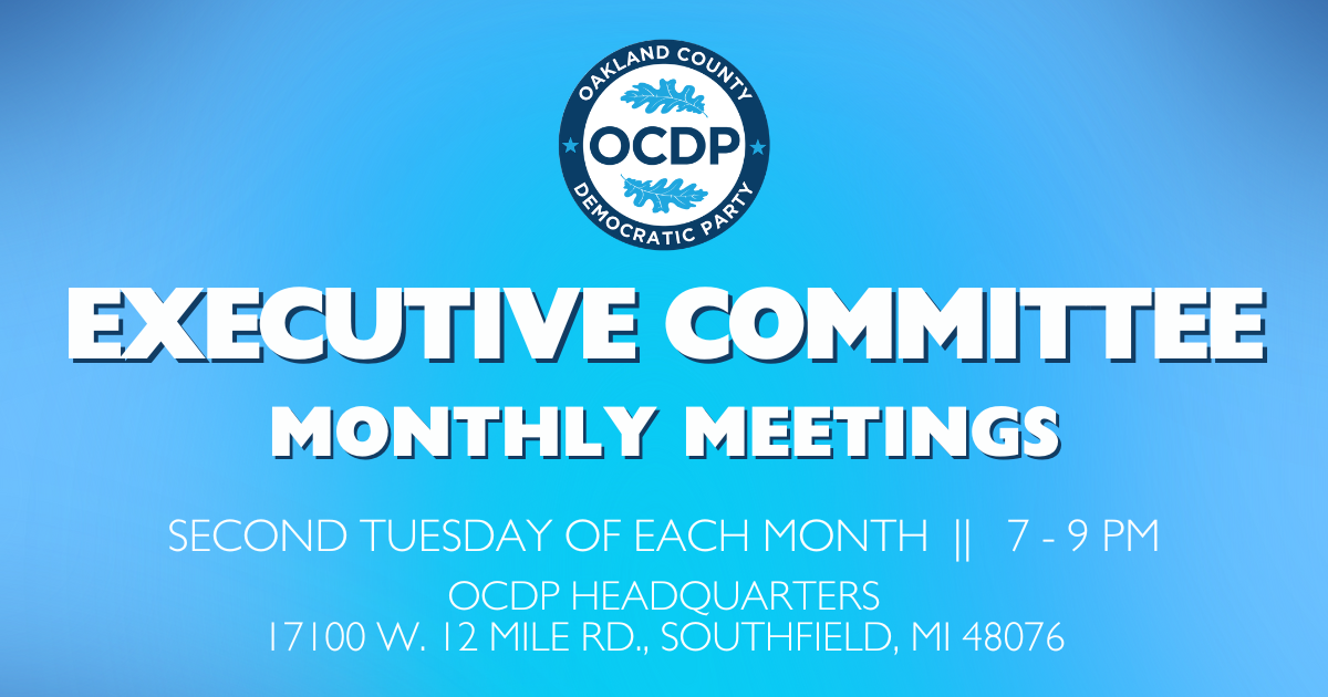 OCDP Monthly Executive Committee Meeting