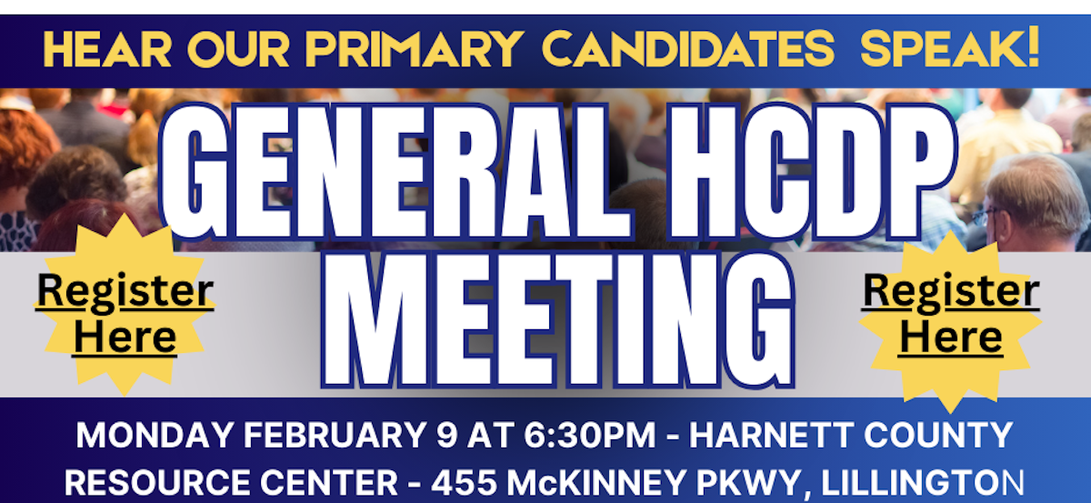 Feb 9 General HCDP Meeting - Primary Candidates Speak! · Mobilize