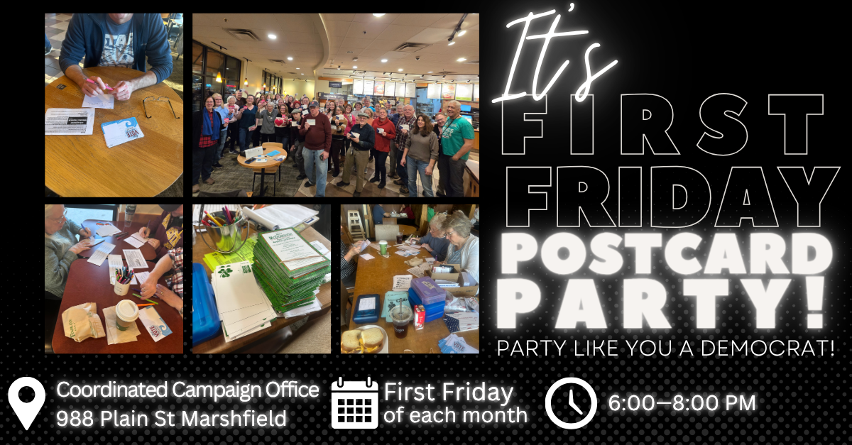 Frist Friday Postcard Party image