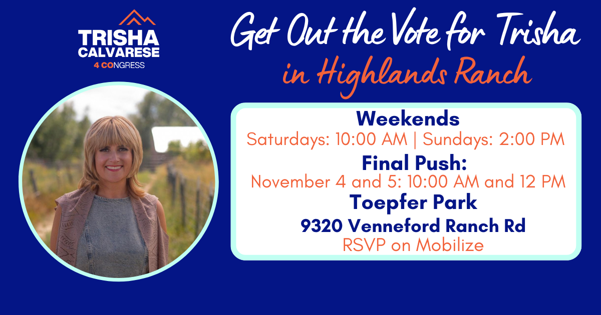 Get Out the Vote for Trisha in Highlands Ranch image