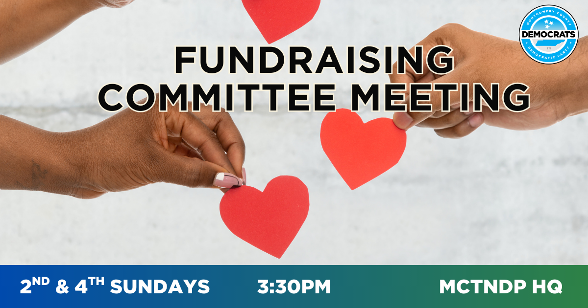 MoCo Dems Fundraising Committee Meeting (2nd and 4th Sundays)