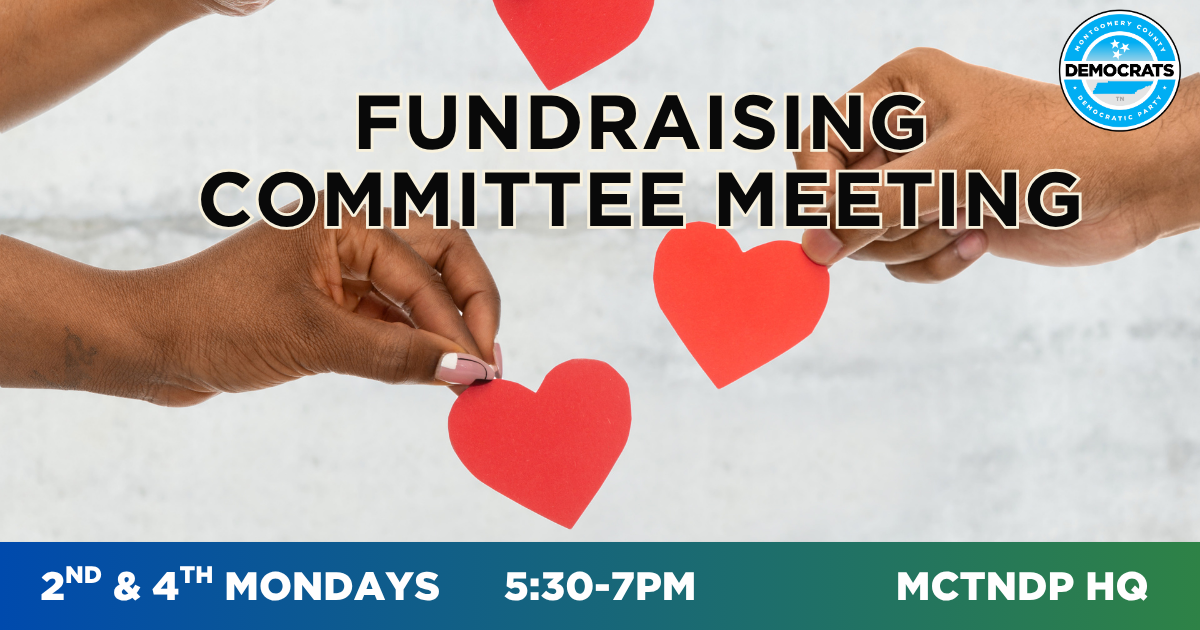 MoCo Dems Fundraising Committee Meeting (2nd and 4th Mondays) VIRTUAL & IN PERSON