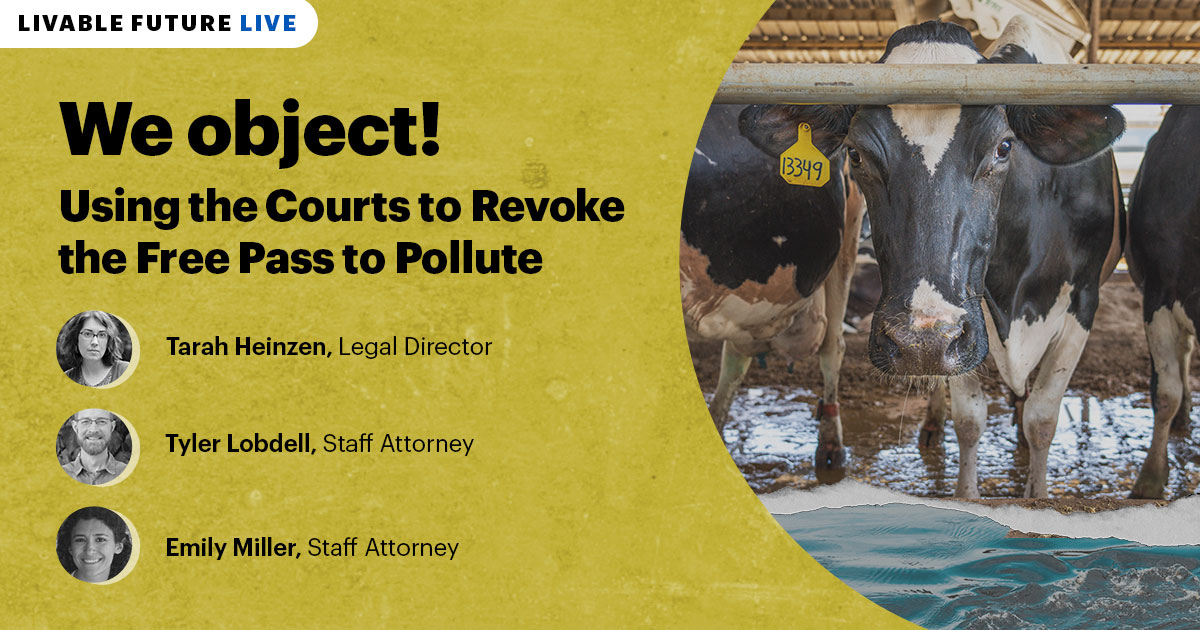 We Object! Using the Courts to Revoke the Free Pass to Pollute