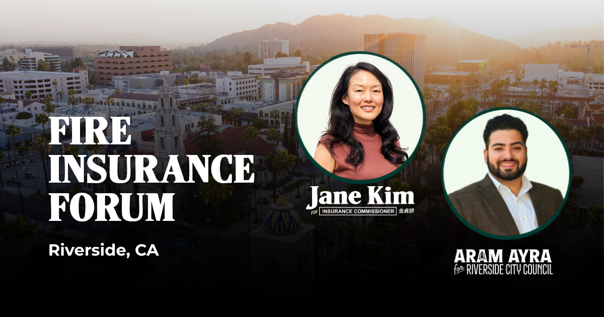 Fire Insurance Forum with Jane Kim and Aram Ayra image