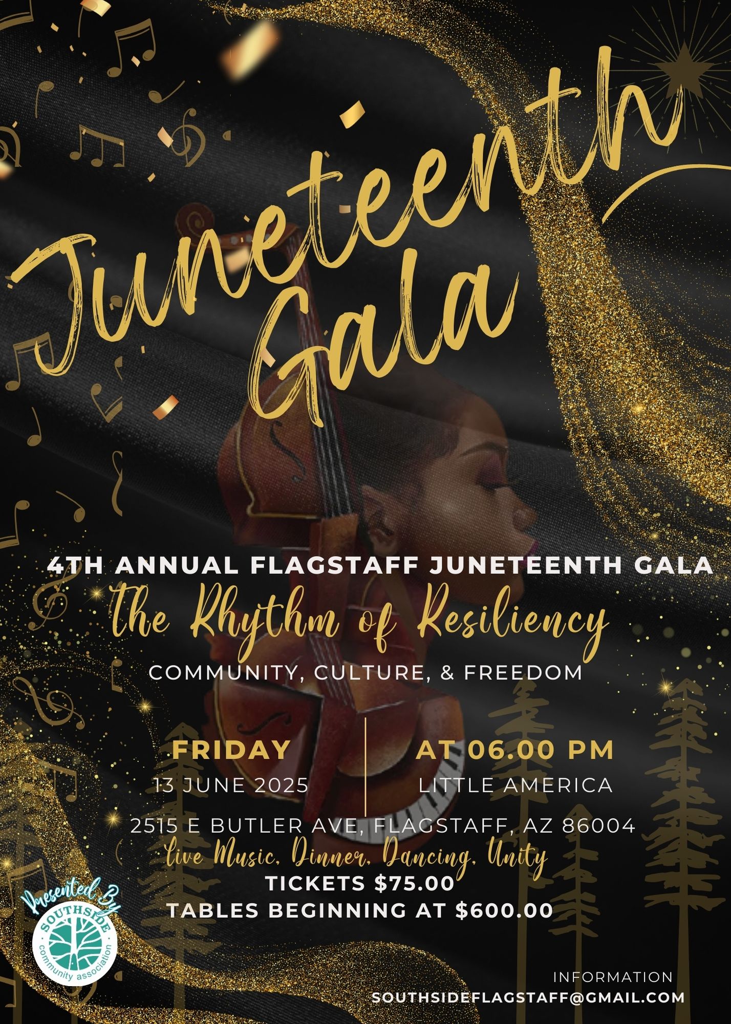 Juneteenth Gala Invitation organized by Coconino County Democratic Party