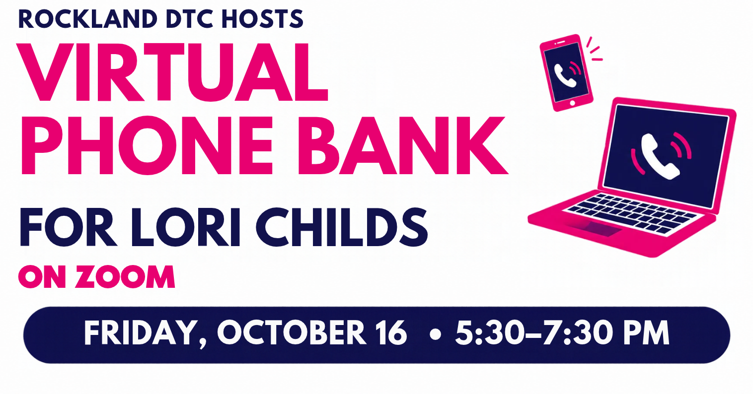 Rockland DTC Zoom Phone Bank for Lori Childs image