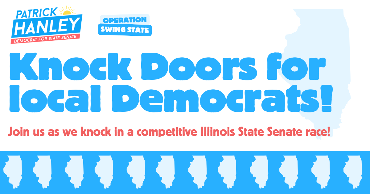 Knock doors for Michele Clark with the Hanley for Illinois team! image