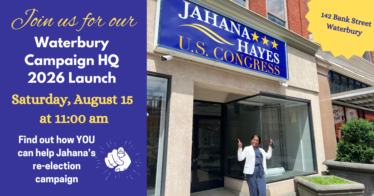 Jahana Hayes 2026 Waterbury HQ Campaign Launch image