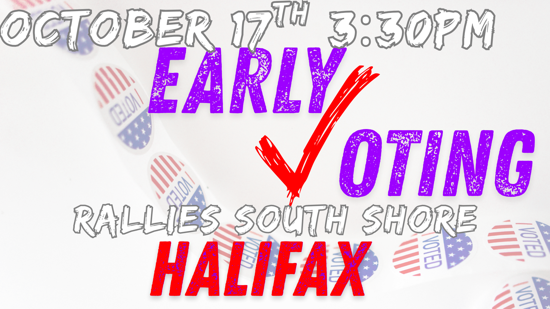 Early voting rally in Halifax image