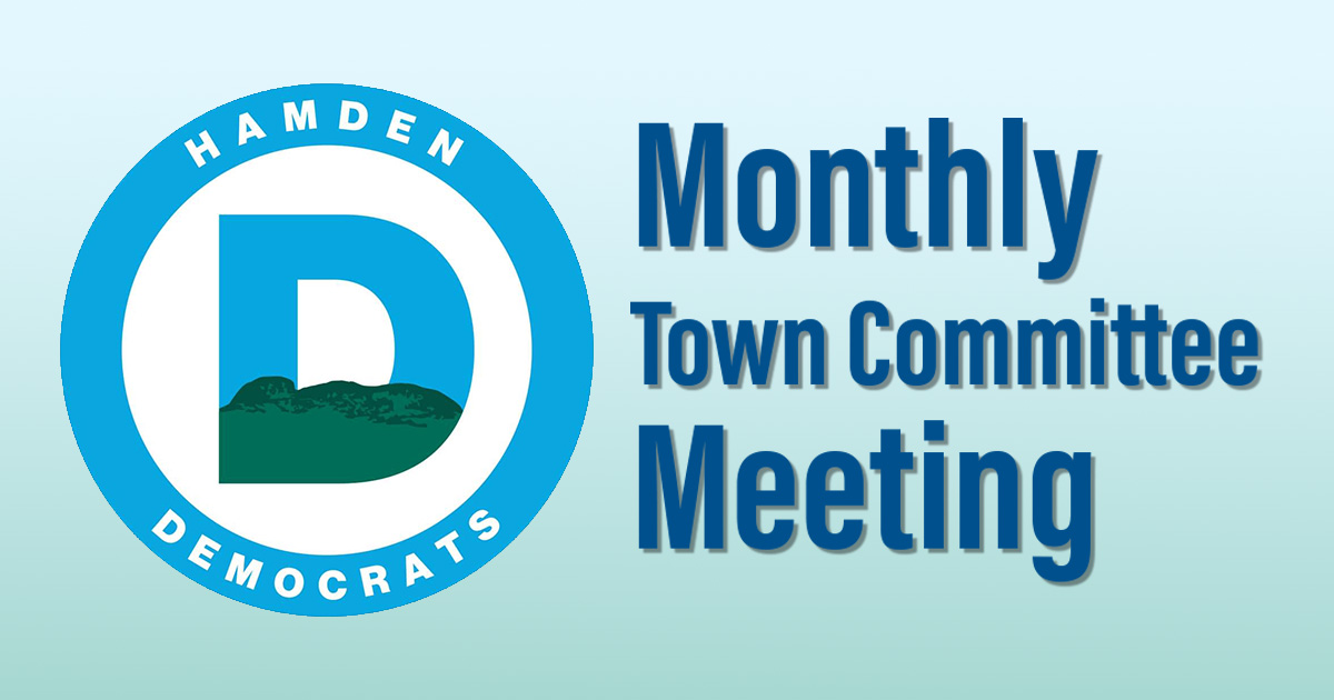 Hamden Democratic Town Committee Monthly Meeting image