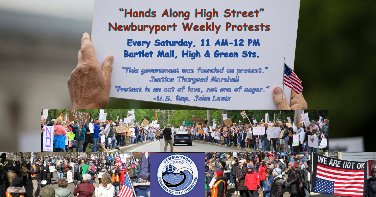Hands Along High Street Protests - Newburyport image
