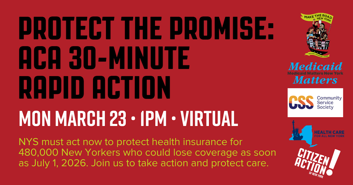 Protect the Promise: ACA 30-Minute Rapid Action · Citizen Action of New ...