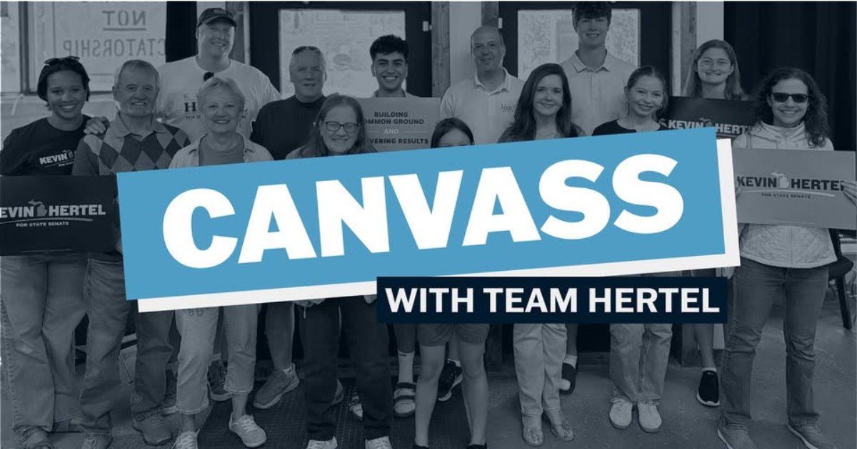Canvass with Hertel For State Senate image