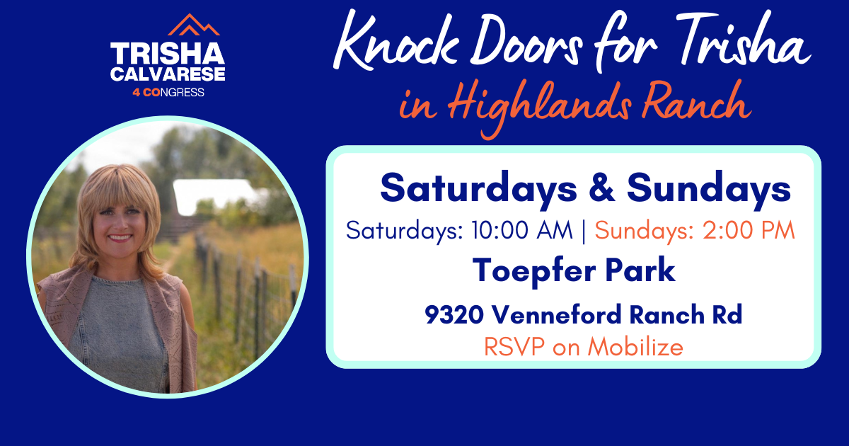 Knock Doors for Trisha in Highlands Ranch image