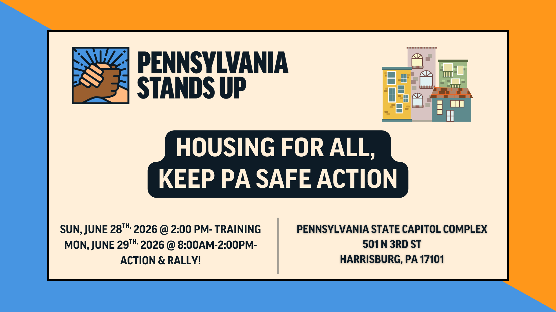 Housing for All, Keep PA Safe Action