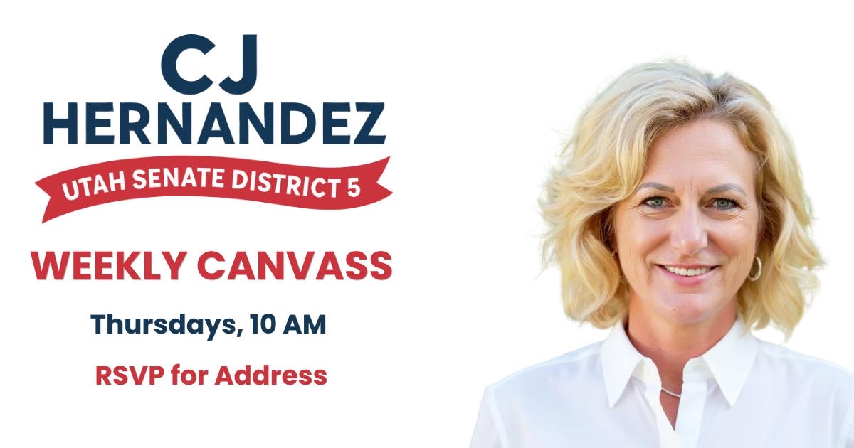 Canvass with CJ Hernandez for Senate District 5