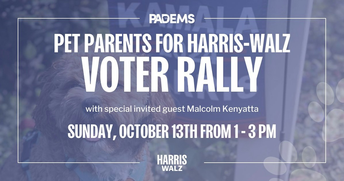 PET PARENTS for HARRIS-WALZ VOTER RALLY · PA Democratic Party