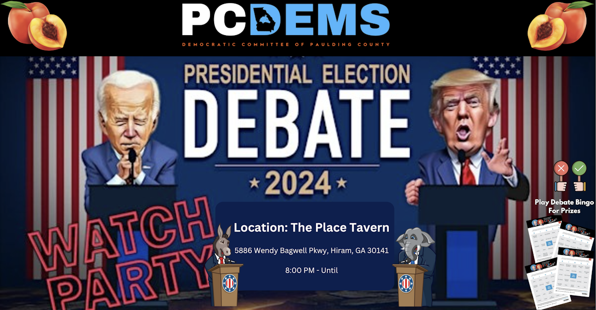 Presidential Debate Watch Party · Democratic Party of Georgia