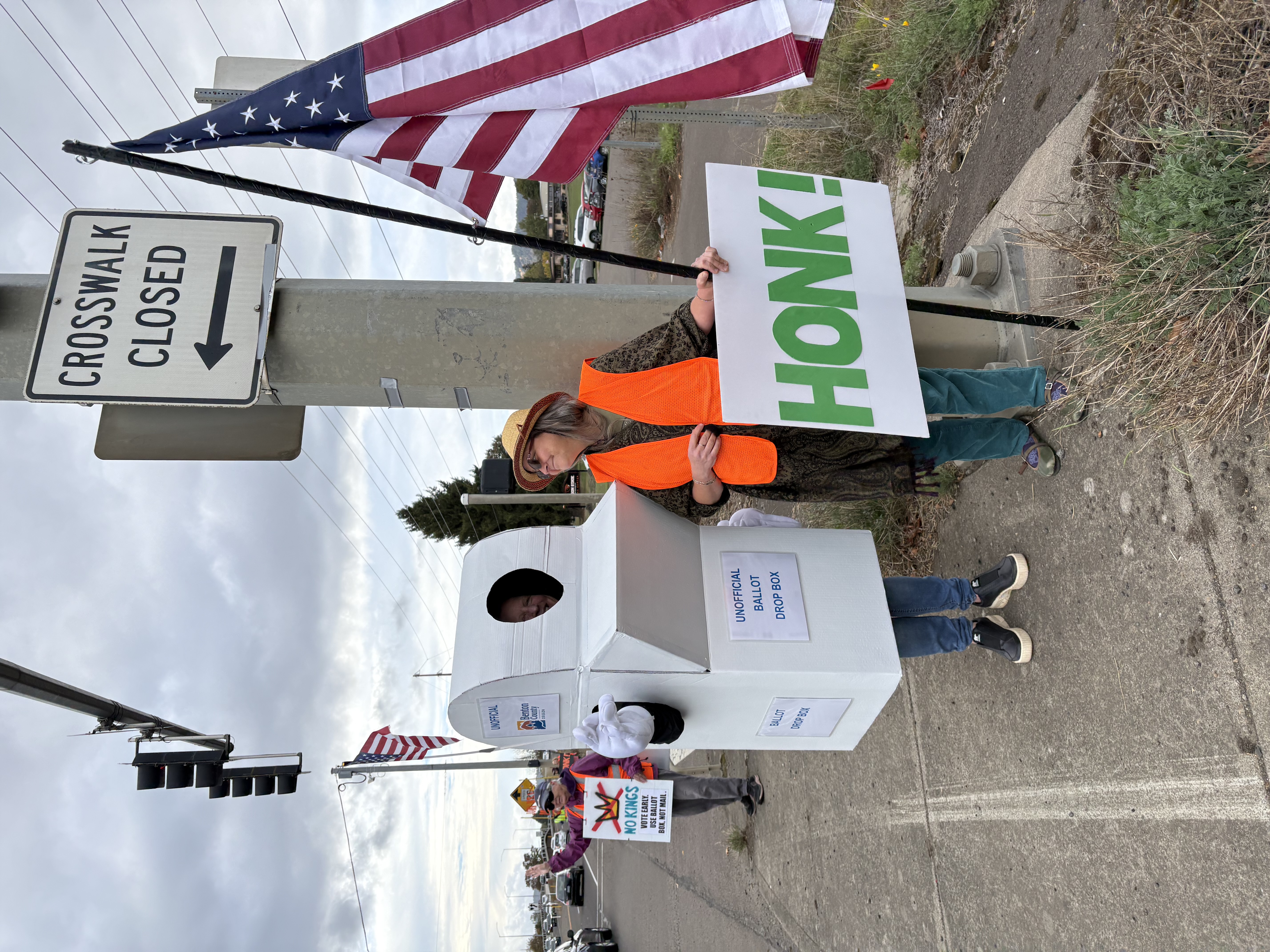 Corvallis Rush Hour Get-Out-the-Vote Bannering