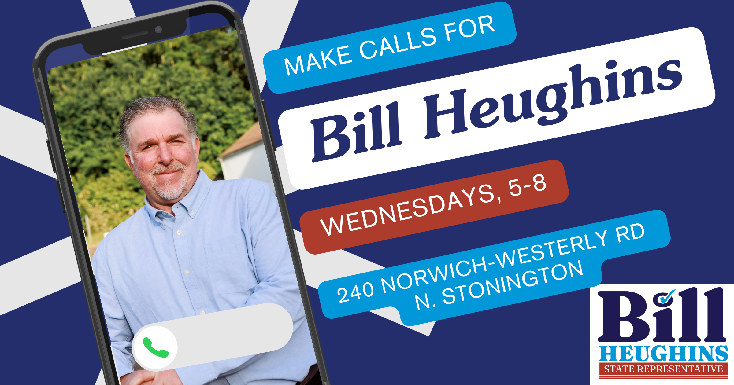 Phone Bank with Bill Heughins image