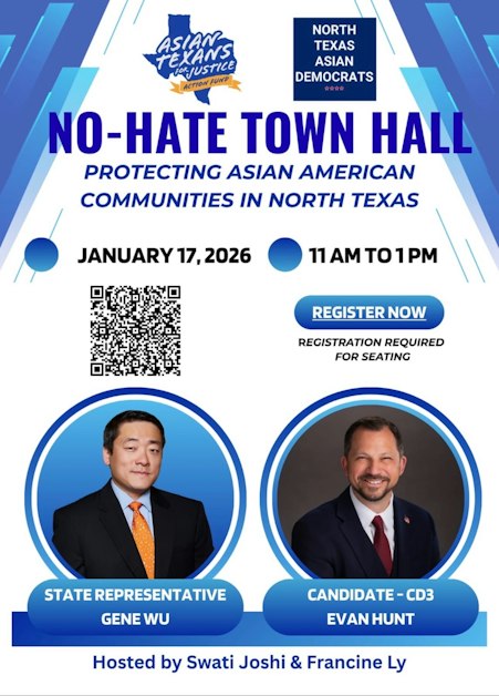 NO HATE Town Hall with Evan Hunt for CD3 and Texas State Representative ...