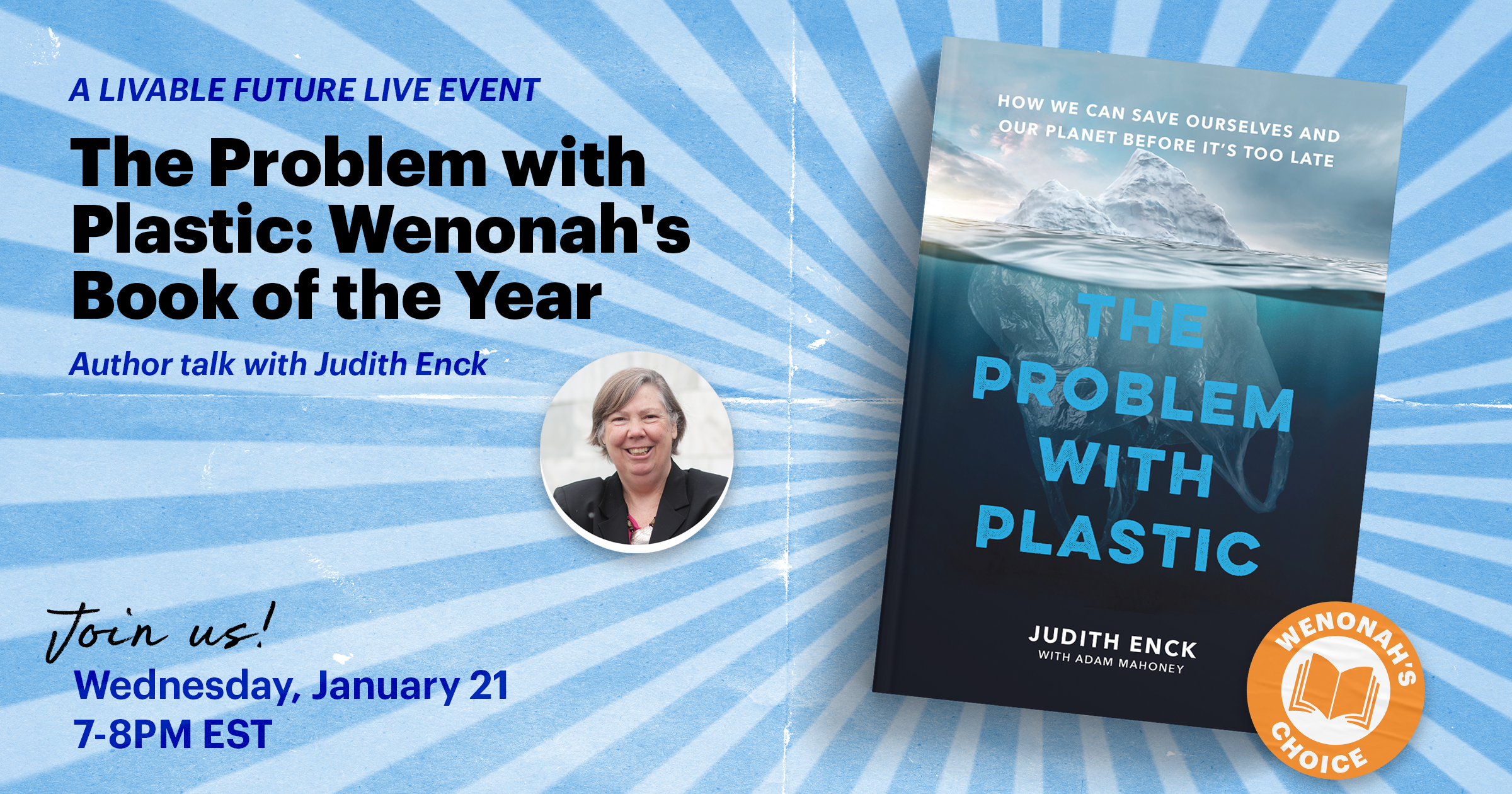 The Problem with Plastic by Judith Enck: an Author Talk [Livable Future LIVE]