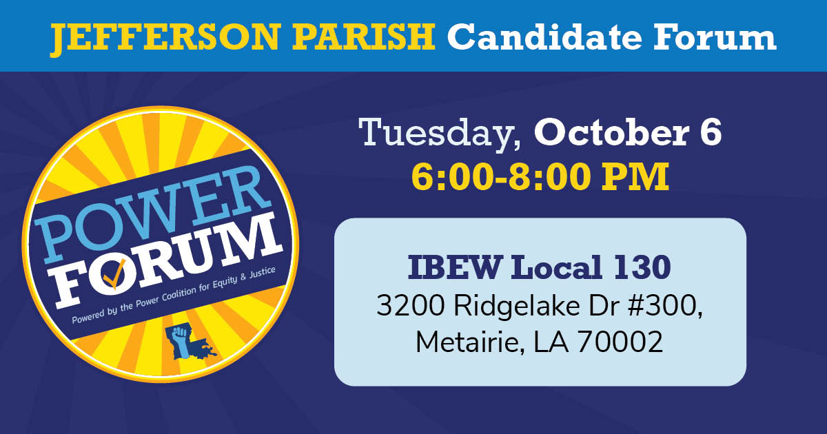 Fall Candidate Forum Jefferson Parish