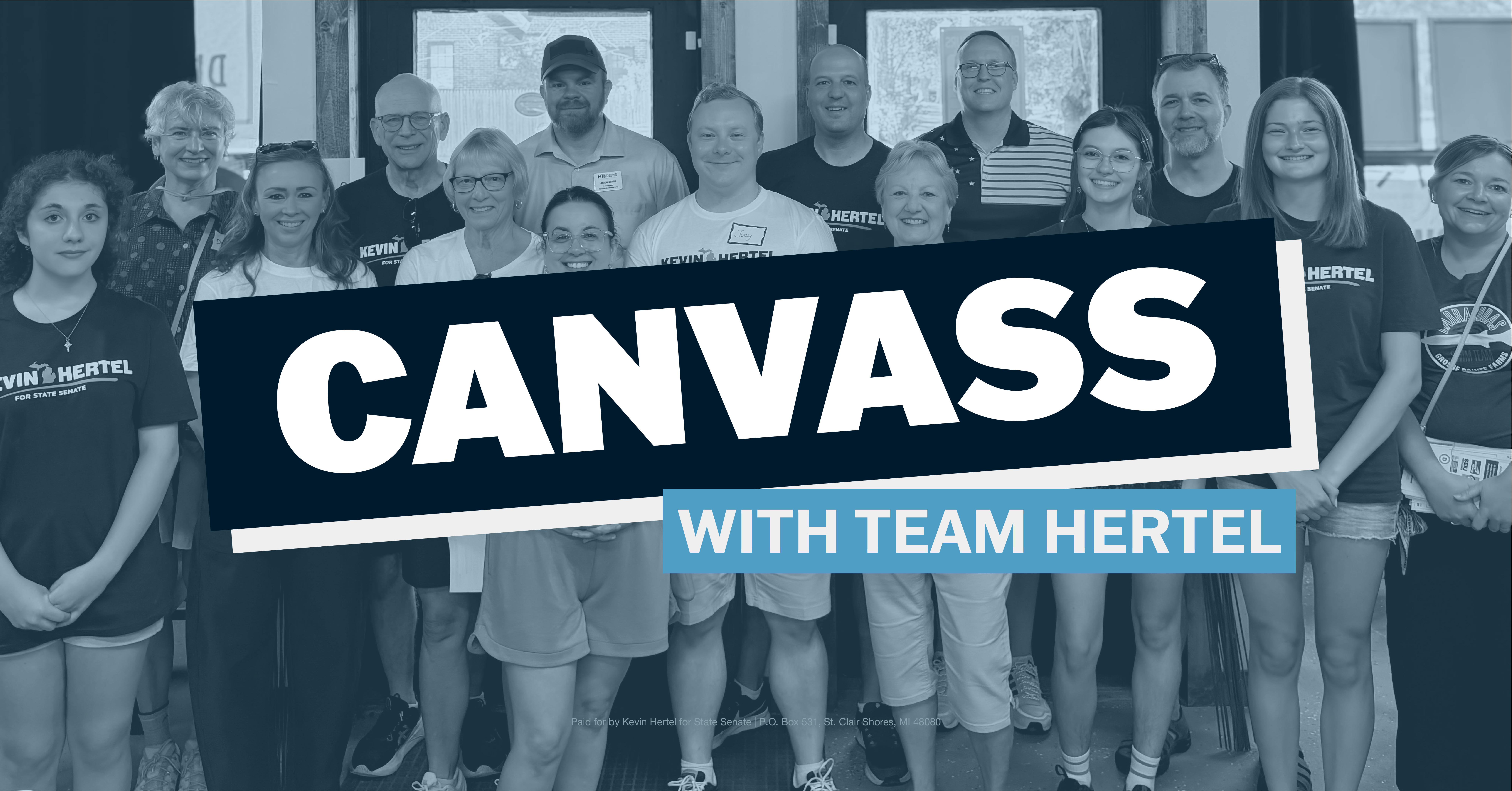 Canvass with Team Hertel image