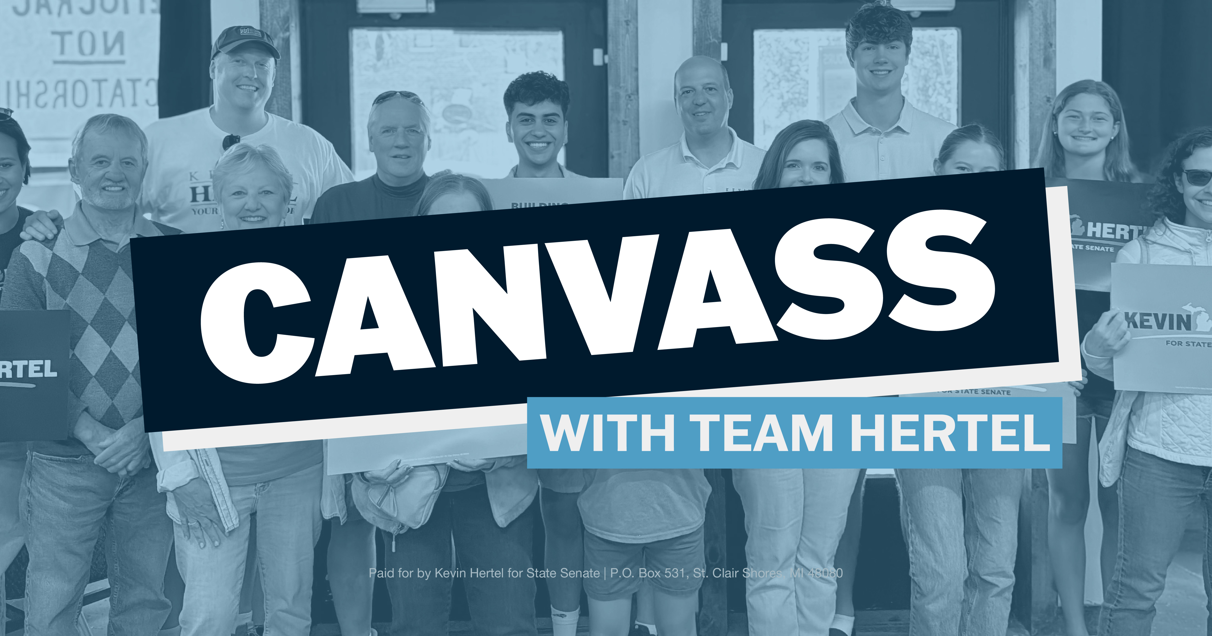 Canvass with Team Hertel image
