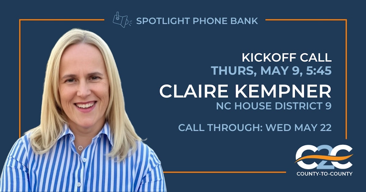 Spotlight: Claire Kempner, NC House Candidate | May Phone Bank (NC HD ...