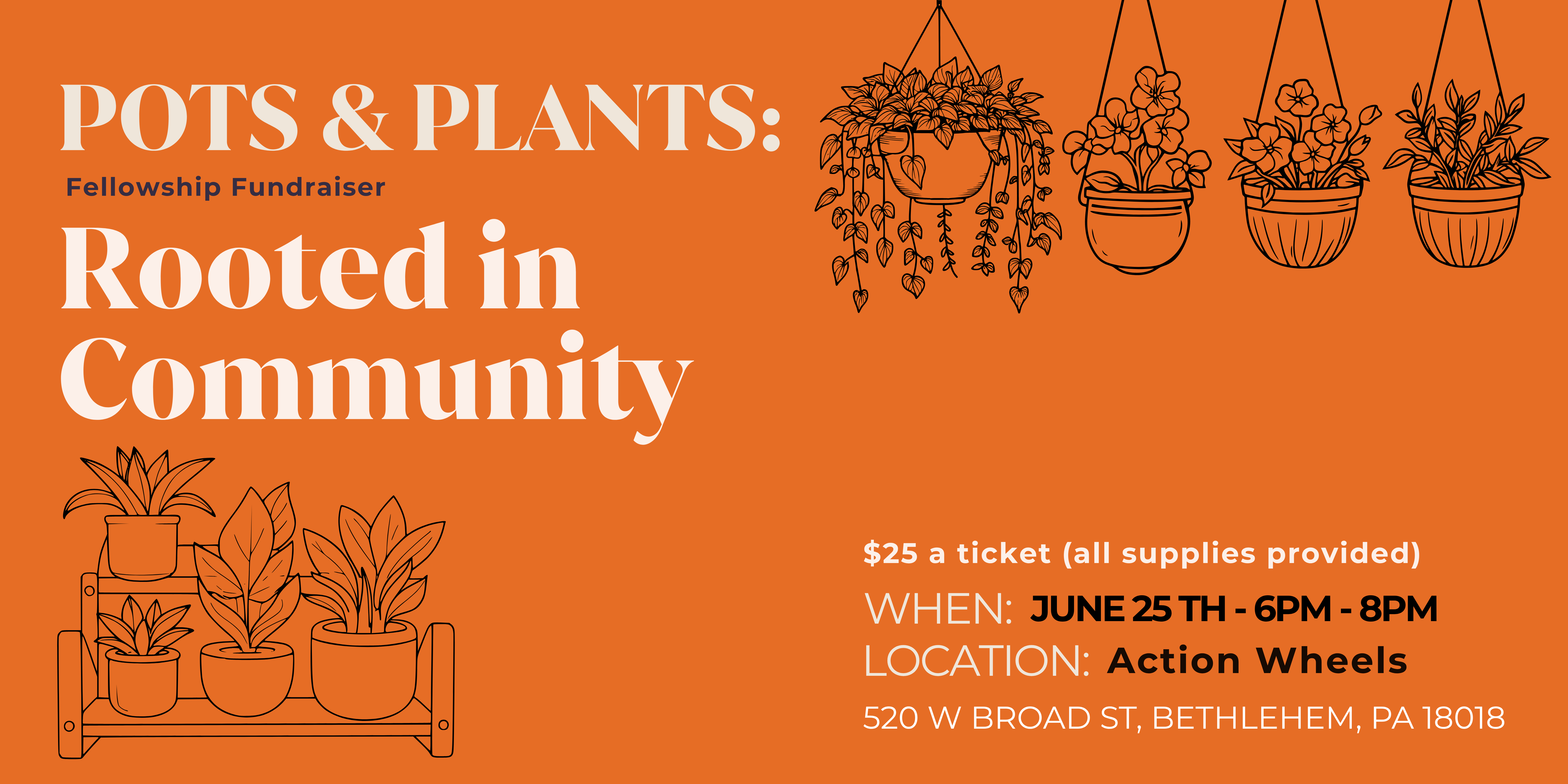 Plants & Pots - Leigh Valley Stands Up Fellowship Fundraiser