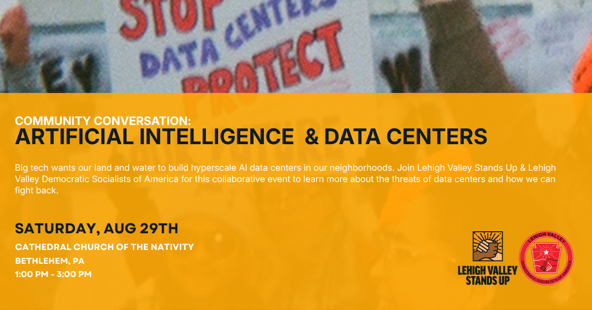 Community Conversation: Big Tech, AI, & Data Centers
