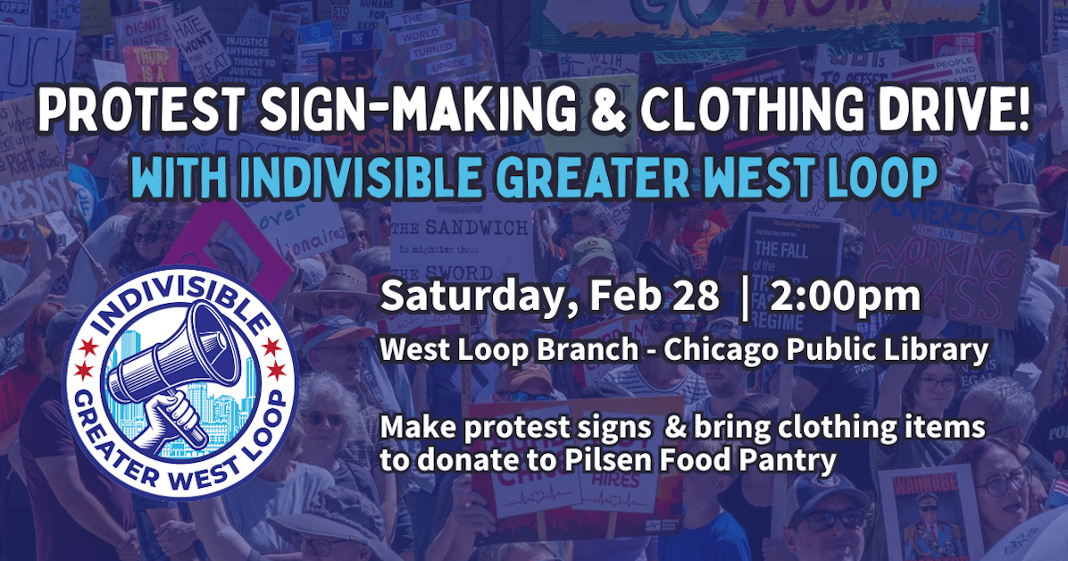 Protest Sign-Making & Clothing Drive! · Mobilize
