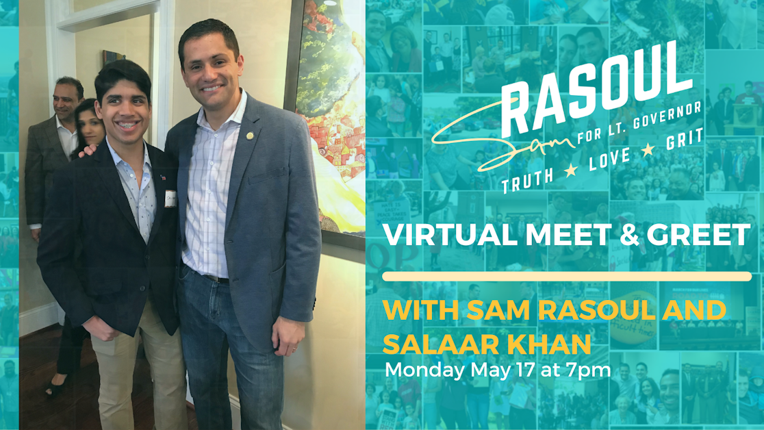 Virtual Meet & Greet with Sam Rasoul and Salaar Khan · Sam Rasoul for ...