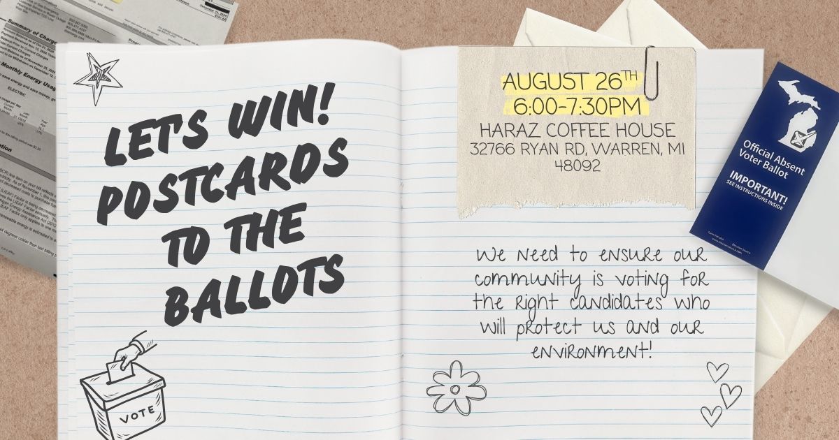 Let's Win: Postcards to the Ballots