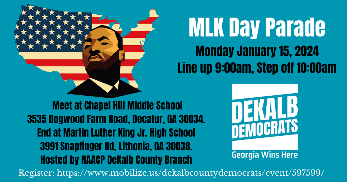 Walk with DeKalb Dems at MLK Day Parade · Mobilize