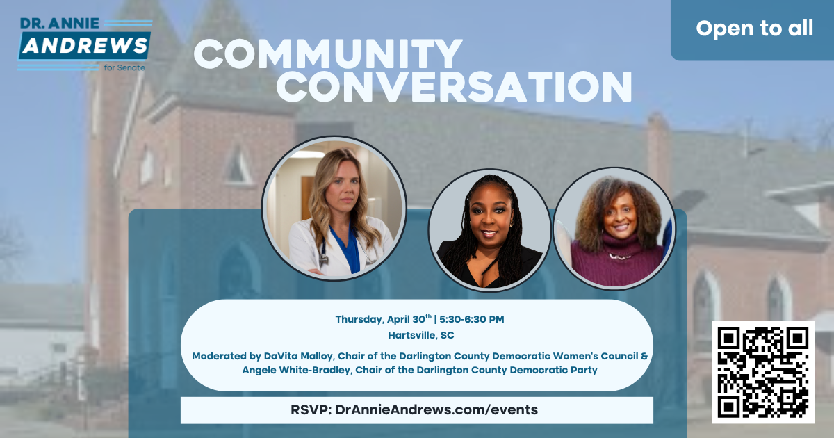 Community Conversation with Dr. Annie Andrews in Darlington County