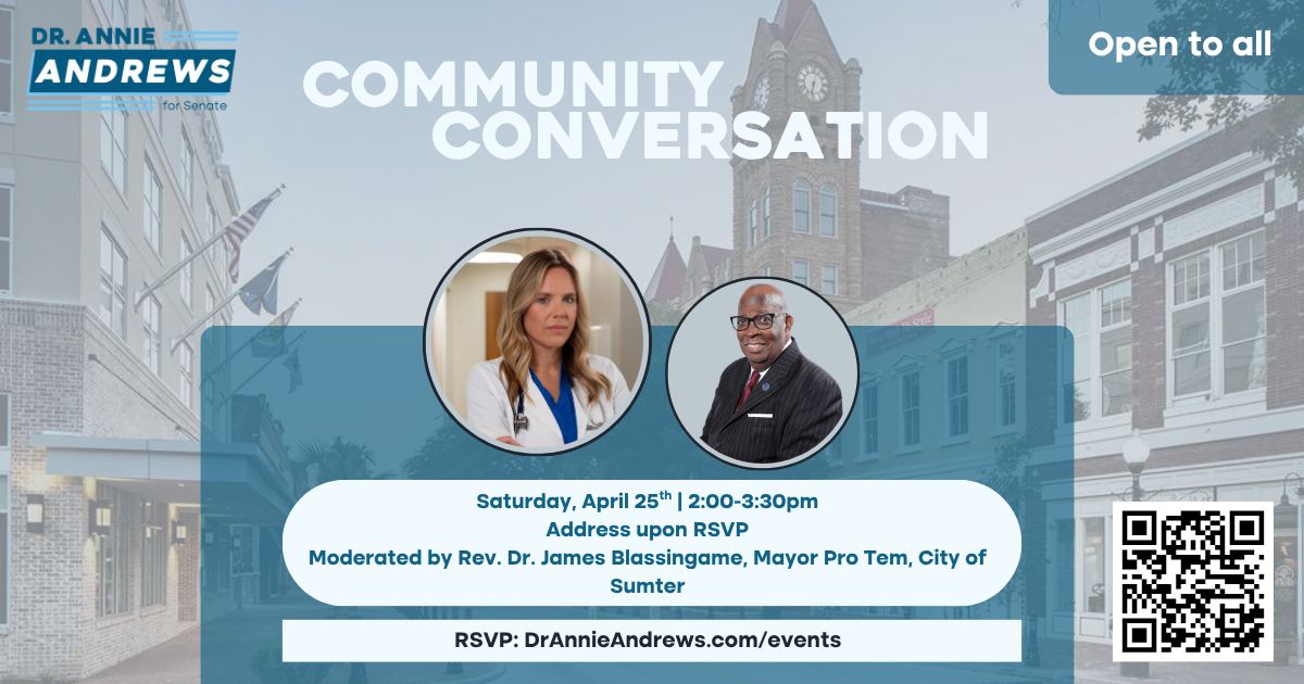 A Community Conversation with Dr. Annie Andrews in Sumter County